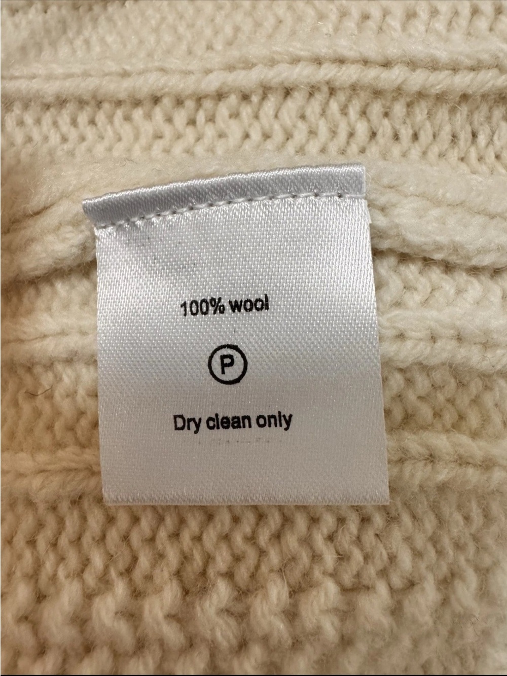 Spier & Mackay Cream Chunky Cable Knit Cardigan Wool Size Medium Men NWT - Picture 12 of 12